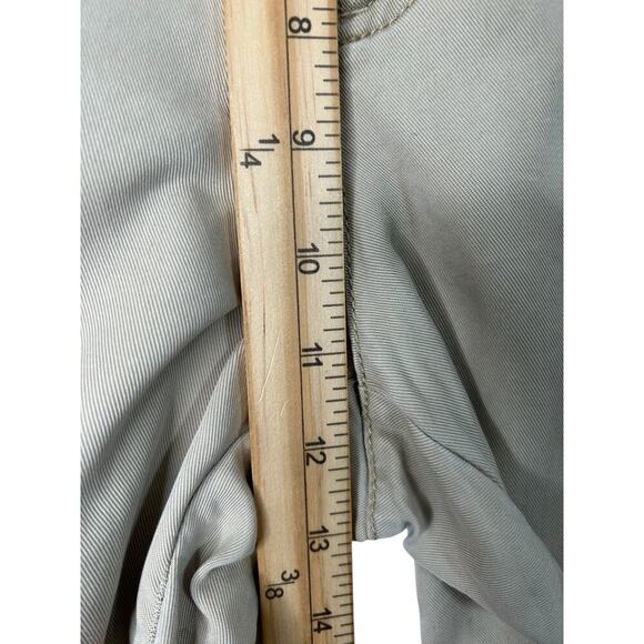 Loft Outlet Pants Womens Size Medium Beige Textured Jogger Woven Lyocell Tapered - Picture 8 of 10